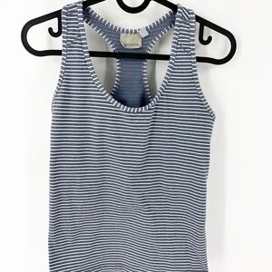 ✅ Athleta Speed Racer Striped Tank BLUE/WHITE SIZE MEDIUM